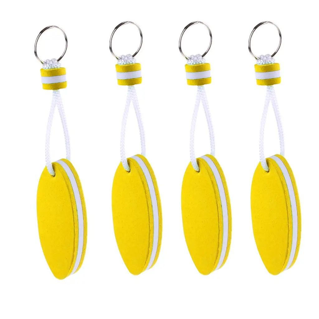 Floating Keychain EVA Material Bright Color Boat Key Float Holder for Water Skiing Fishing Rafting