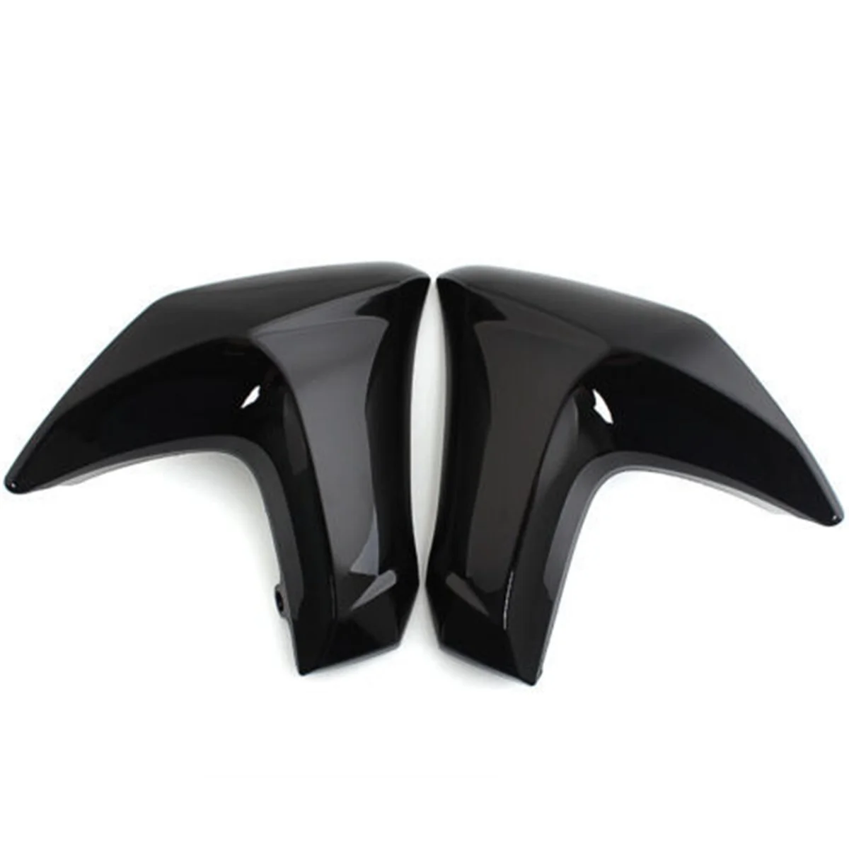 

Motorcycle Radiator Cover Turn Signal Mid Side Fairing Trim Cowl for Kawasaki ER6N ER-6N 2012-2016,Gloss Black