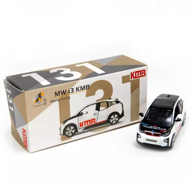 작은 다이캐스트 1:64 스케일 i3 KMB 합금 시뮬레이션 금속 자동차 모델 정적 컬렉션 장식 휴일 선물 장난감 기념품 선물