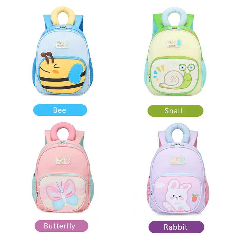 Sun oight jardim de infância doce cor menina mochilas sacos escolares à prova dwaterproof água presente do bebê