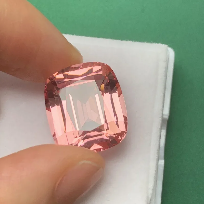 Imagem -04 - Ruif Almofada 15x18 mm 25ct Pink Lab Grown Sapphire Lab Criar Pedra Solta para Fazer Jóias de Alta Qualidade