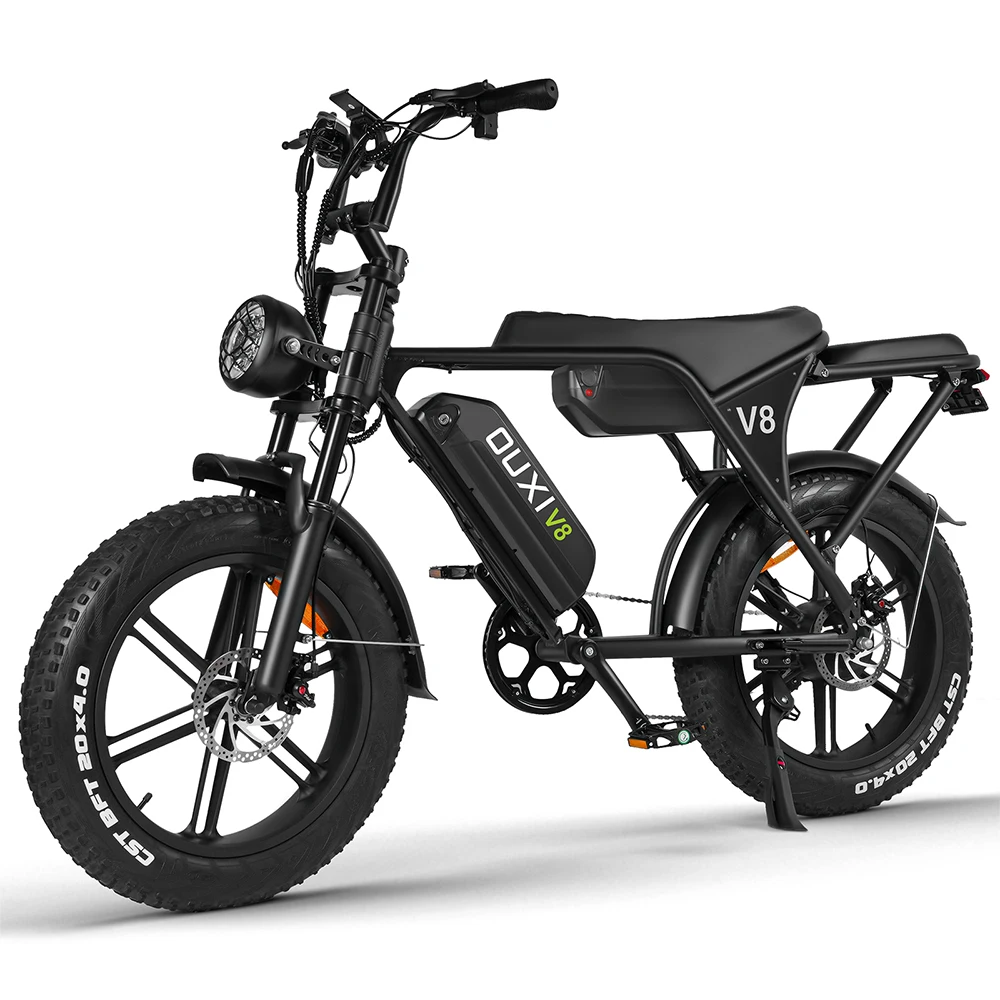 

V8 Max Adult Commuter/Off-Road Electric Bike 48V 30AH Dual Battery 120km Range Peak 1000W eMTB Front Suspension Mountain Ebike