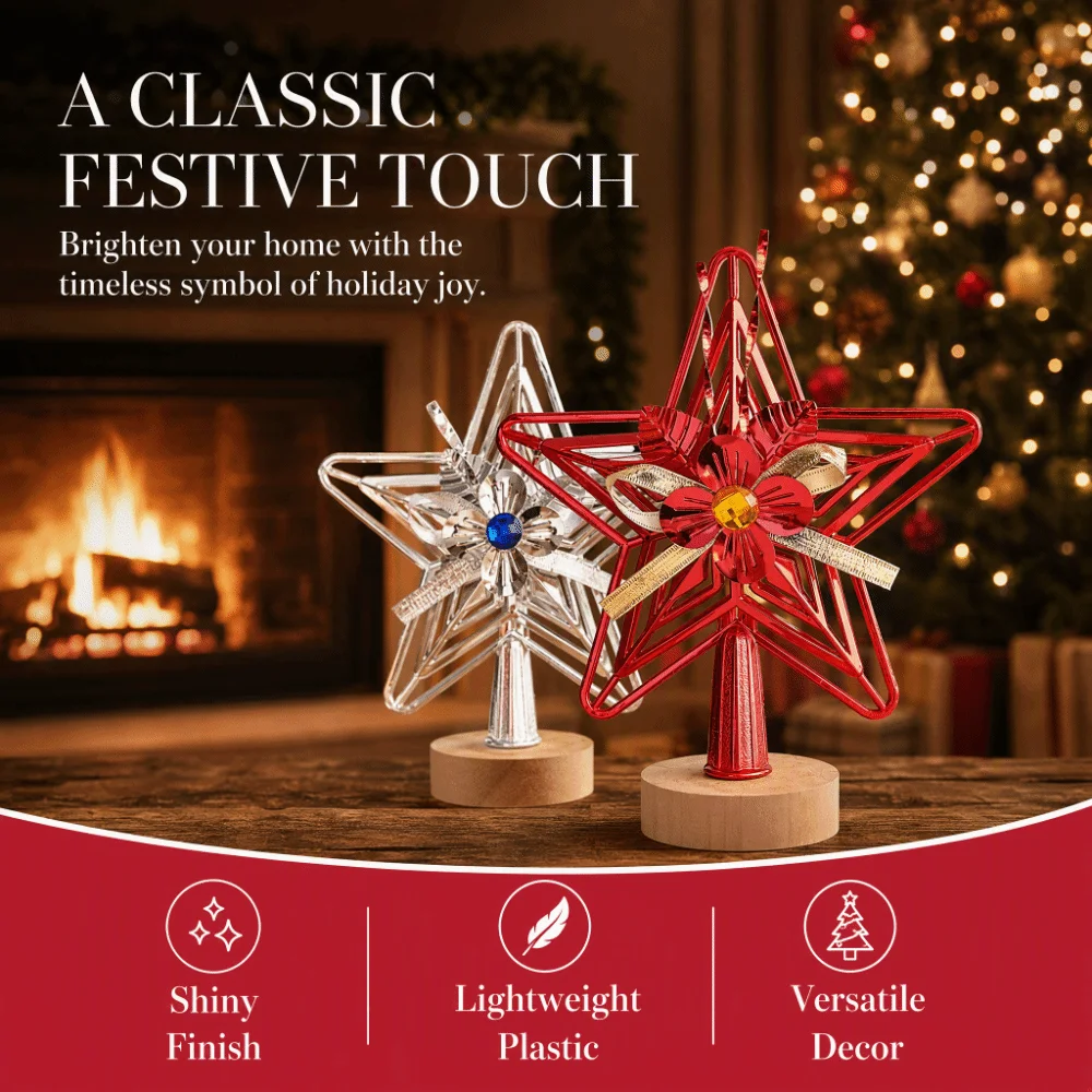 نجمة بلاستيكية مطلية بالكهرباء - مراجعة Star Tree Topper وسعره