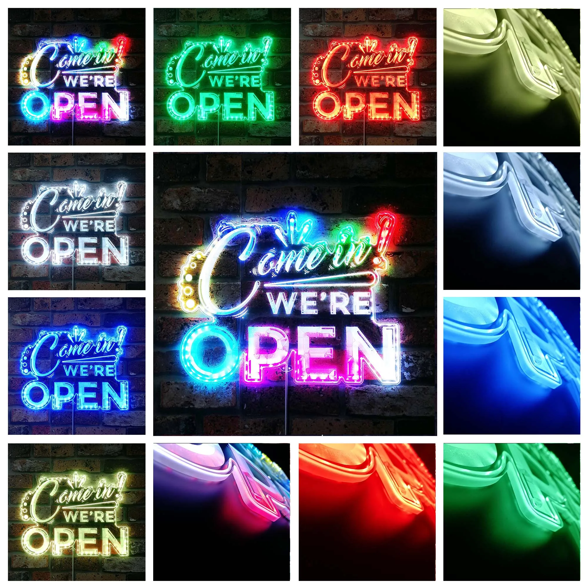Come in We're Open Glam Led Neon Sign st06-fnd-i0220-c