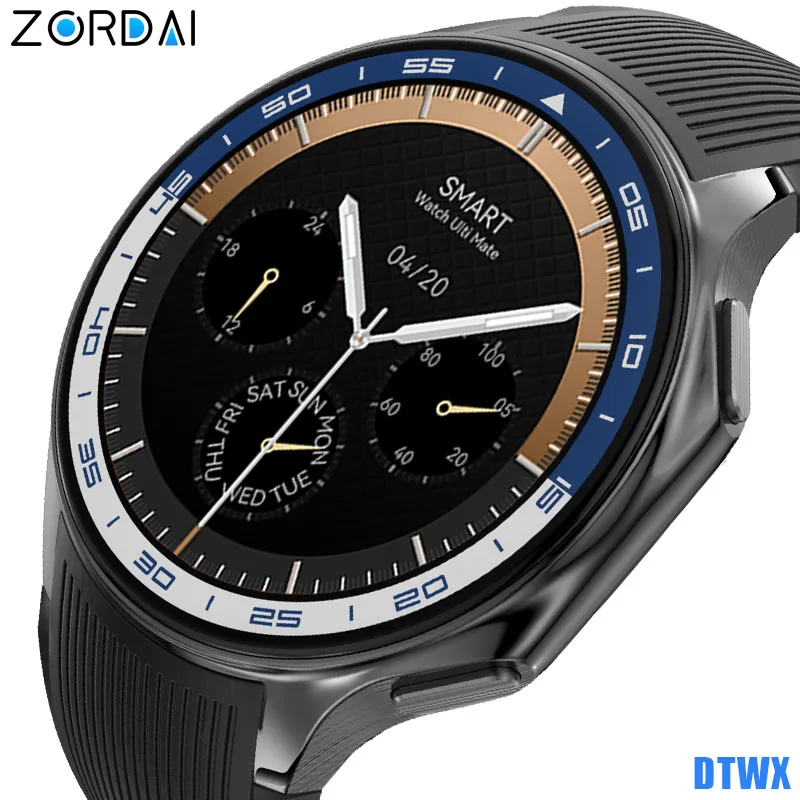 

Zordai DTWX Smart Watch Men Women Wearable Smartwatch For iPhone Samsung Huawei Amoled Screen Heart Rate Weather GPS Compass