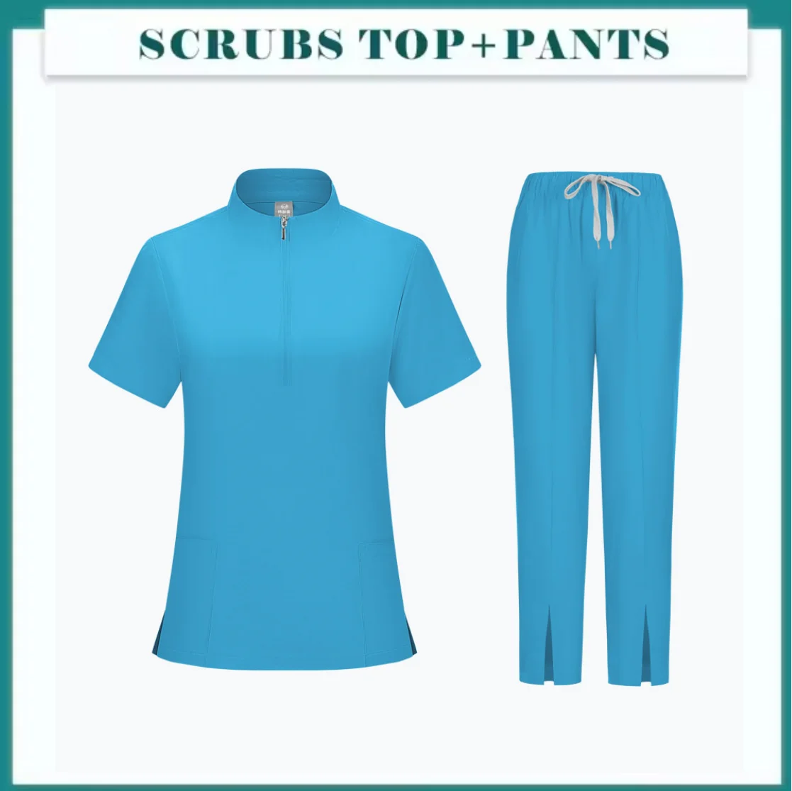Verpleegkundige Scrub T-shirt Medisch Uniform Apotheker Werkkleding Vrouwen Mannen Verpleging Tandarts Tops Klassieke V-hals Scrub Tops Chirurgische Blouse
