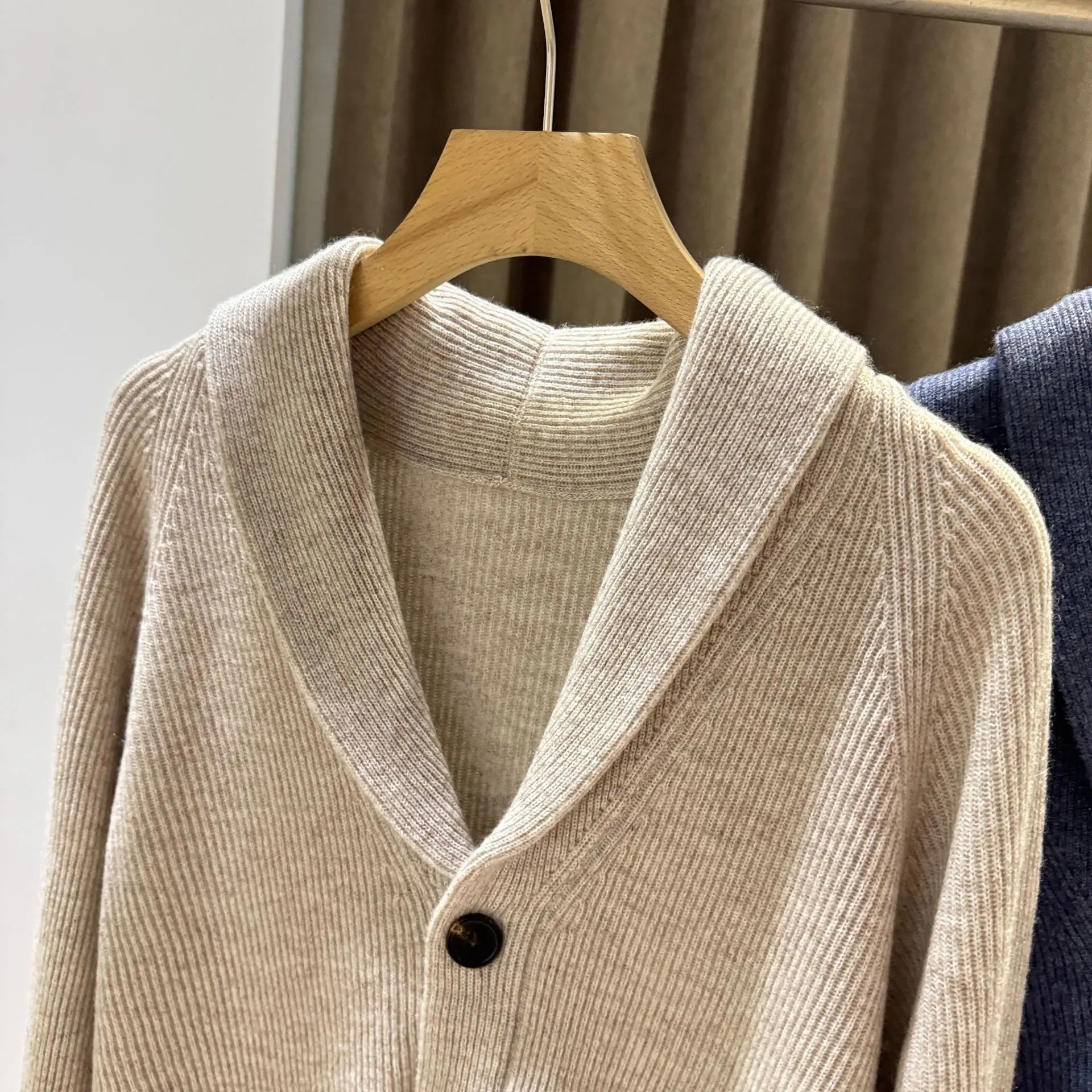 

Suit Collar Cardigan, Knitted Cardigan, Coat, Casual Men'S Clothing, Autumn And Winter Cashmere.