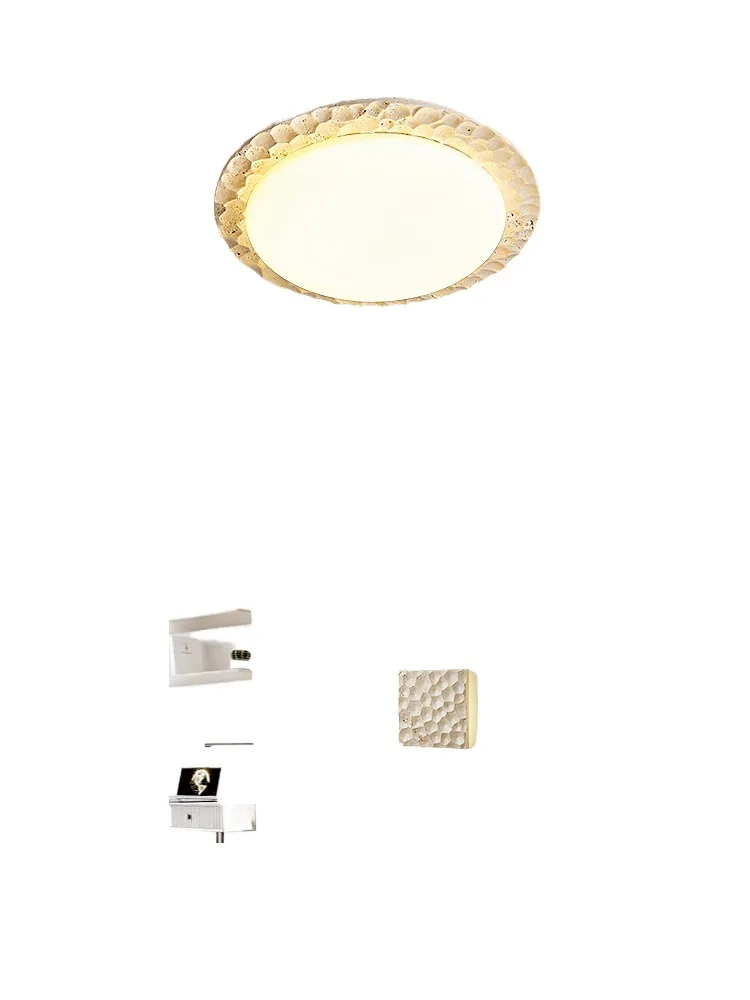 

Simplicity, bedroom, ceiling lamp, master bedroom, room, Nordic, design, study, wabi-sabi, cream wind, lamps