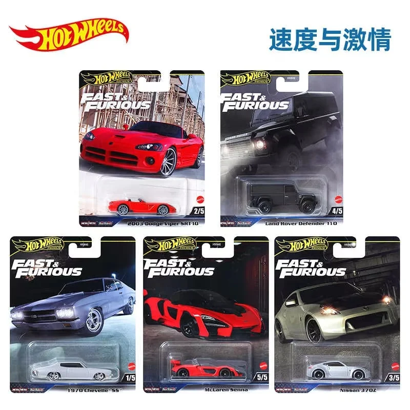 Hot Wheels Fast And Furious mercedes-benz Porsche 911 Land Rover Defender Toyota 1:64 vehículo fundido a presión modelo coches juguetes niños regalo