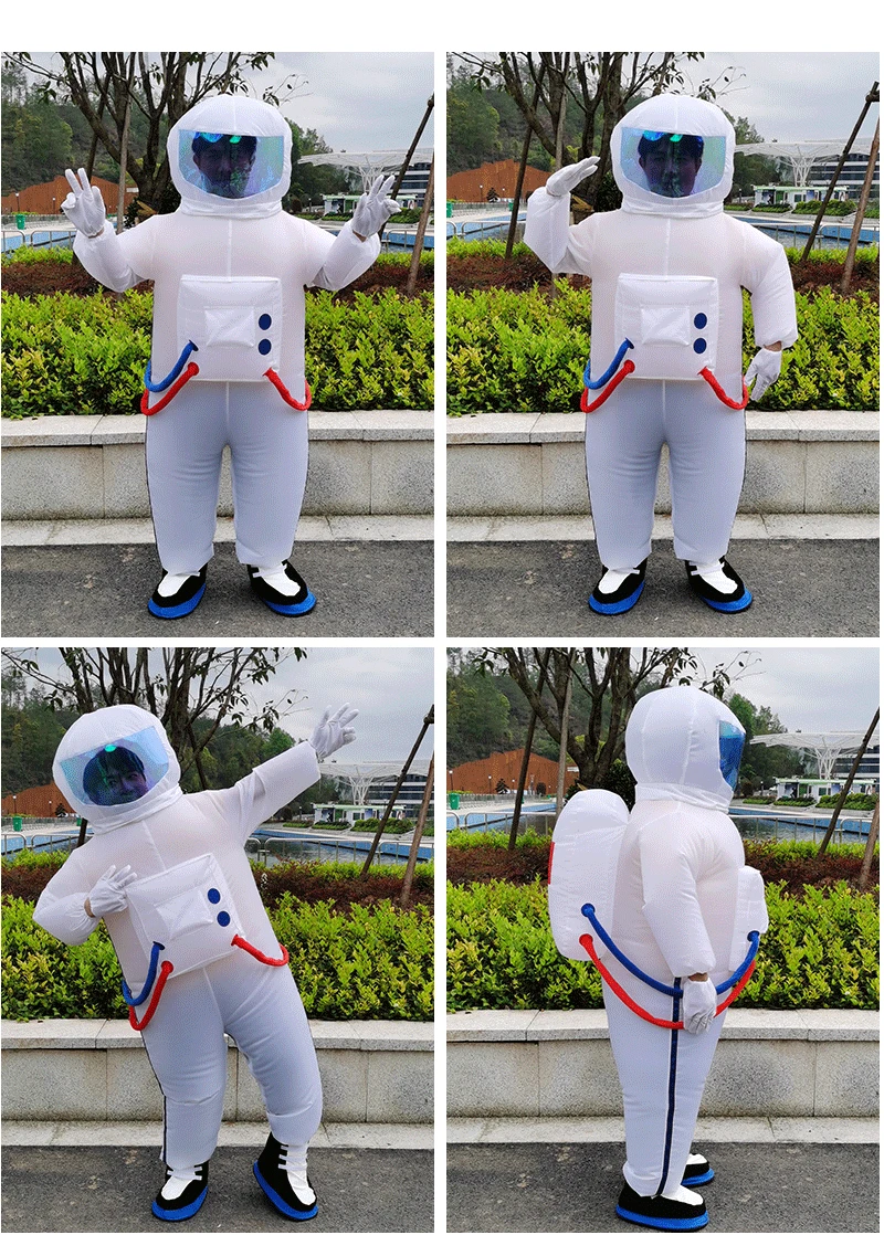 Kids Inflatable Astronaut Space Suit Simple Version Mascot Costume Children Size Style Inflatable Space Suit Mascot Dress-up