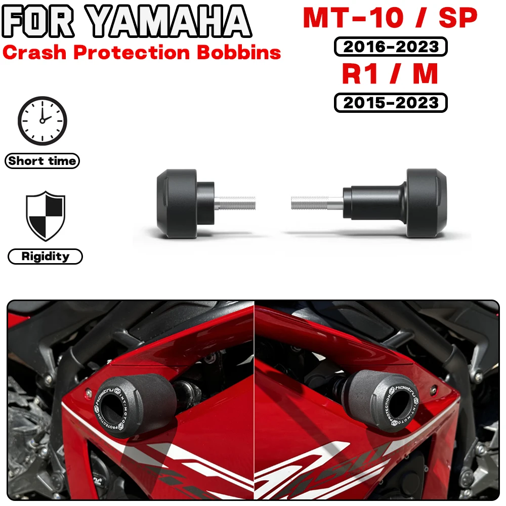 

For YAMAHA MT-10 SP R1 2015-2023 FZ-10 2017-2021 Motorcycle Frame Crash Protection Sliders Falling Protector Engine Protect Kit