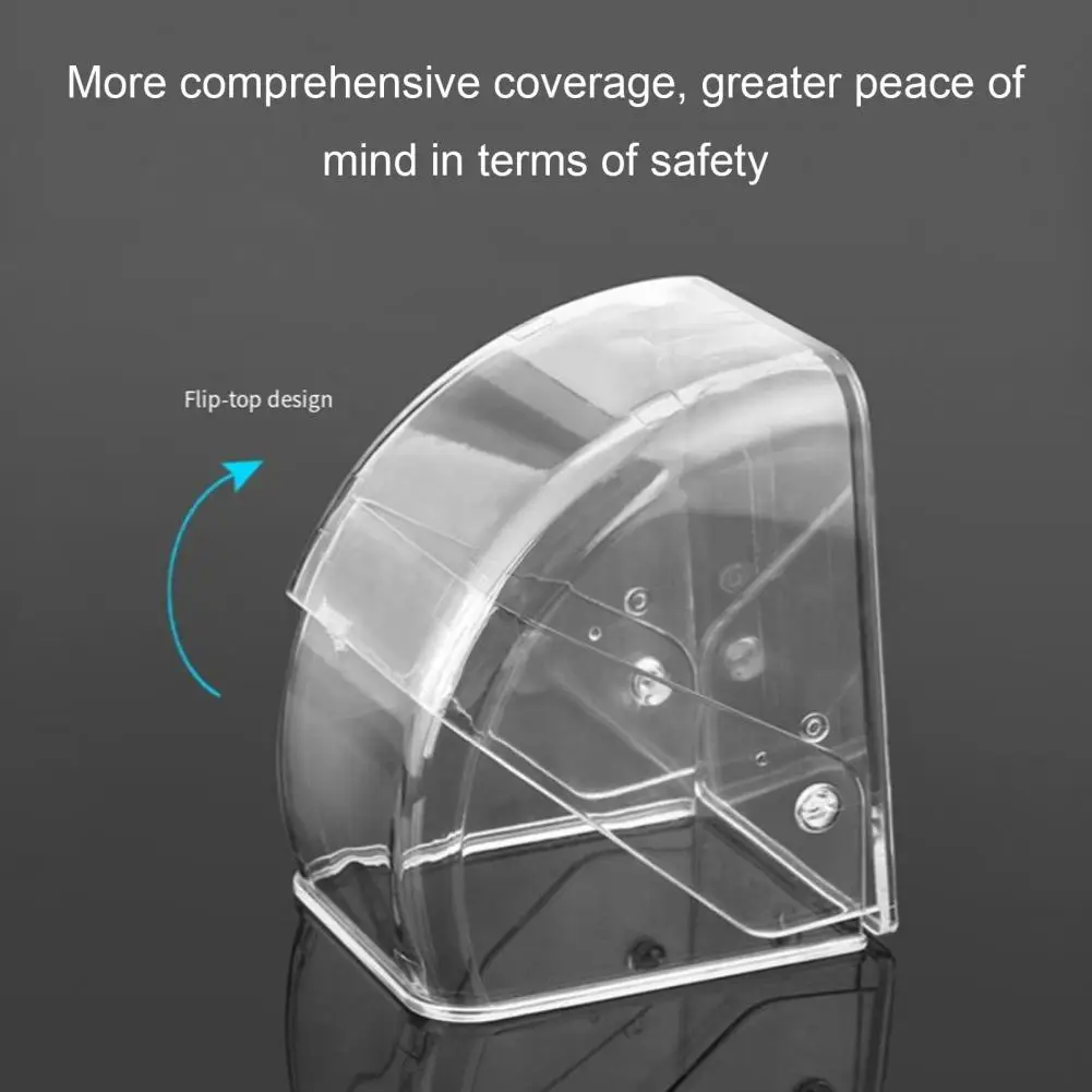 Weatherproof Doorbell Cover Transparent Rain Shield for Wireless Doorbell Outdoor Protective Case for Wall Mounted Bell