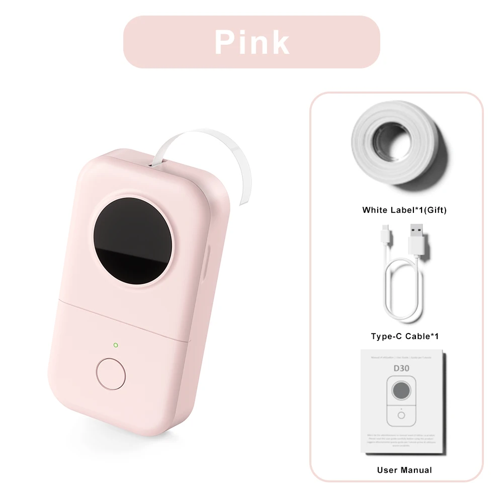 Phomemo D30 Impresora de Etiquetas Bluetooth Portátil para Android iOS
