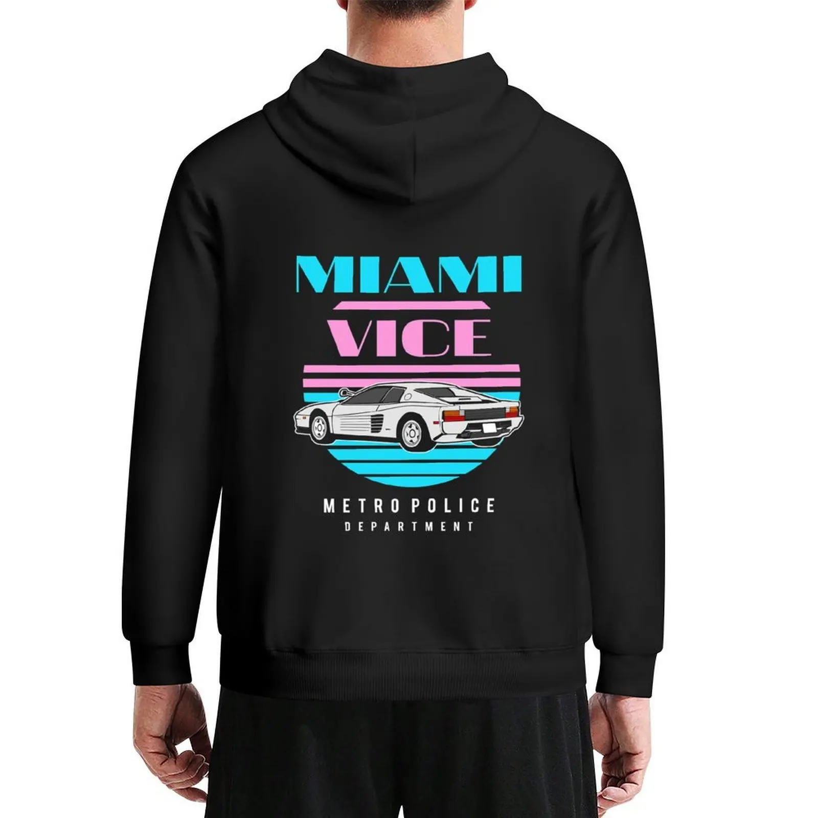 

Miami Vice Basketball - White Hoodie male clothes aesthetic clothing mens clothing men's coat new in hoodies & sweat-shirt