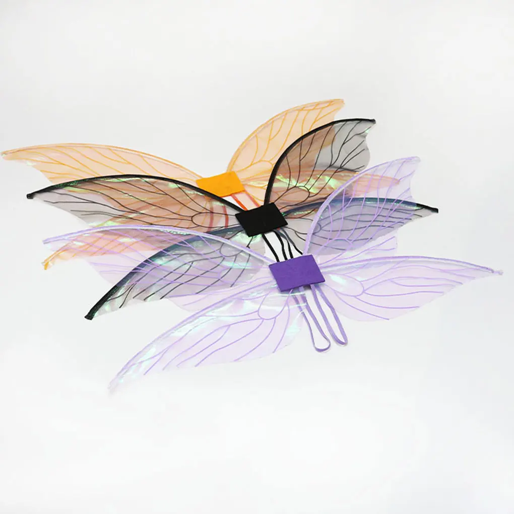 Butterfly Fairy Wings for Halloween Cosplay Light Up Butterfly Wings Stage Performance Decoration Party Favors Christmas Costume