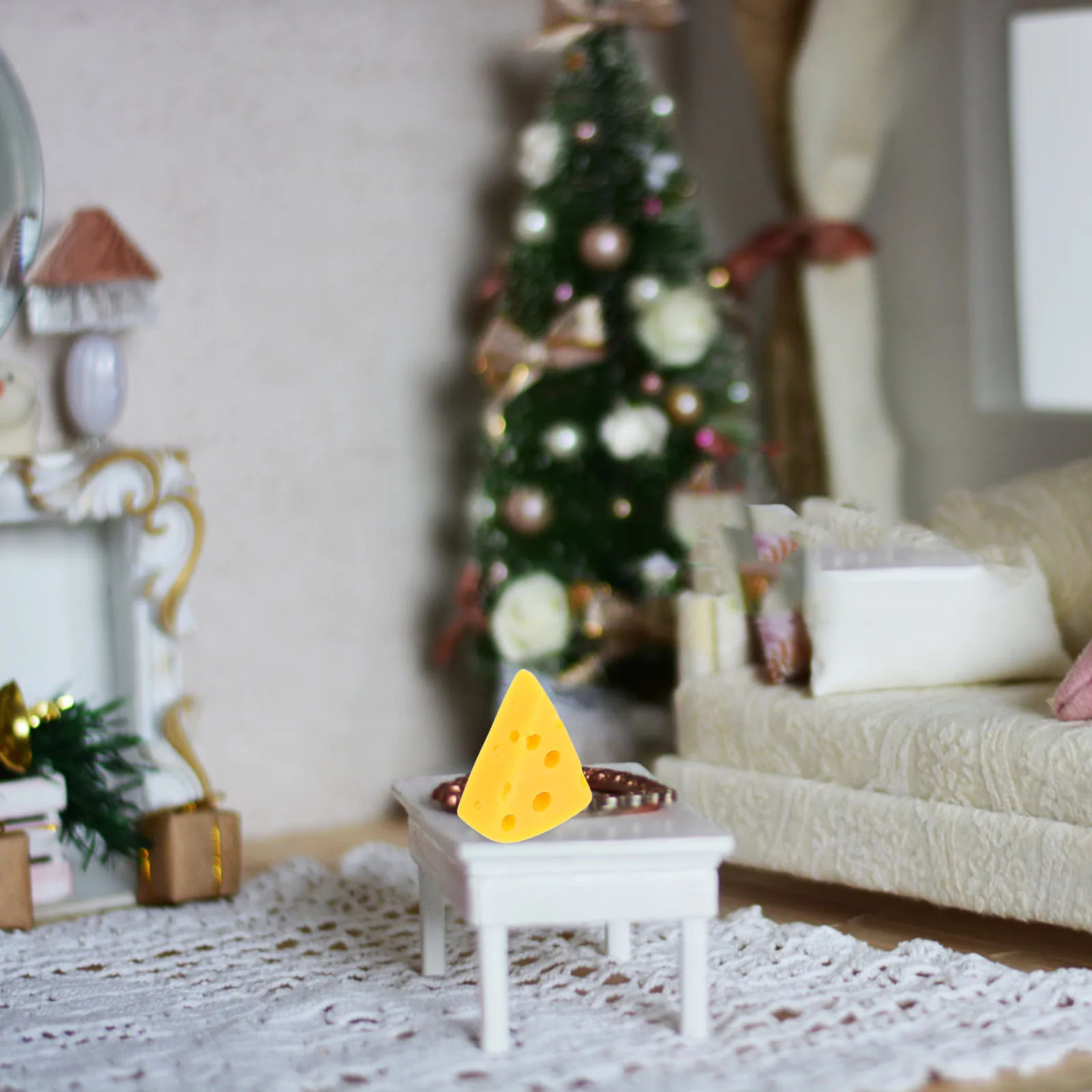 

30 pcs Mini Simulation Cheese Realistic Triangle Cheesecakes For Dollhouse Kitchen Decor Diy Craft Party Decoration