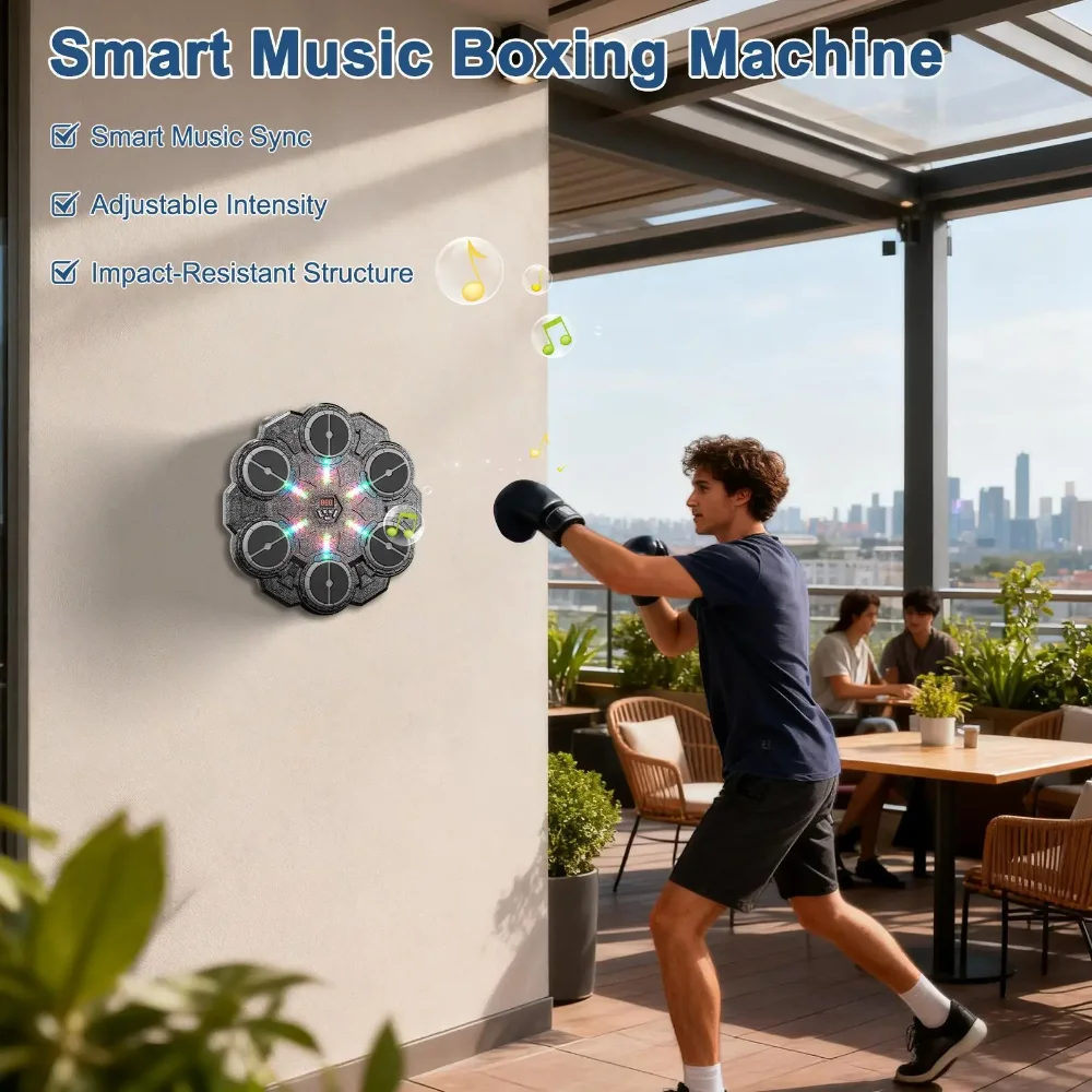 Intelligente muziekbokstrainingsmachine Bluetooth-compatibel met 2-5 lichtmodus voor reactie van bokssporten