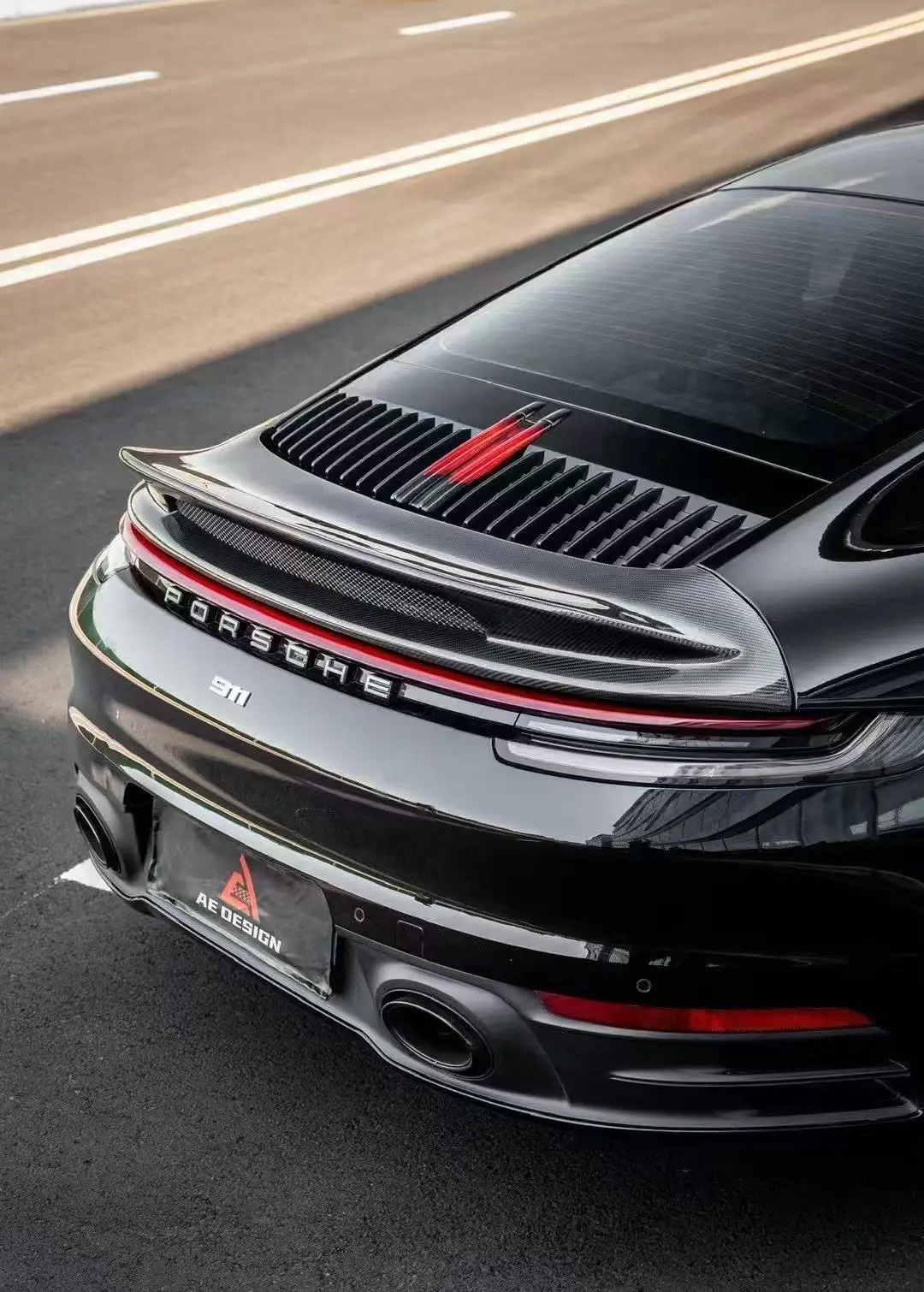 Geeignet für Porsche 911 Upgraded Carbon Fiber Ducktail