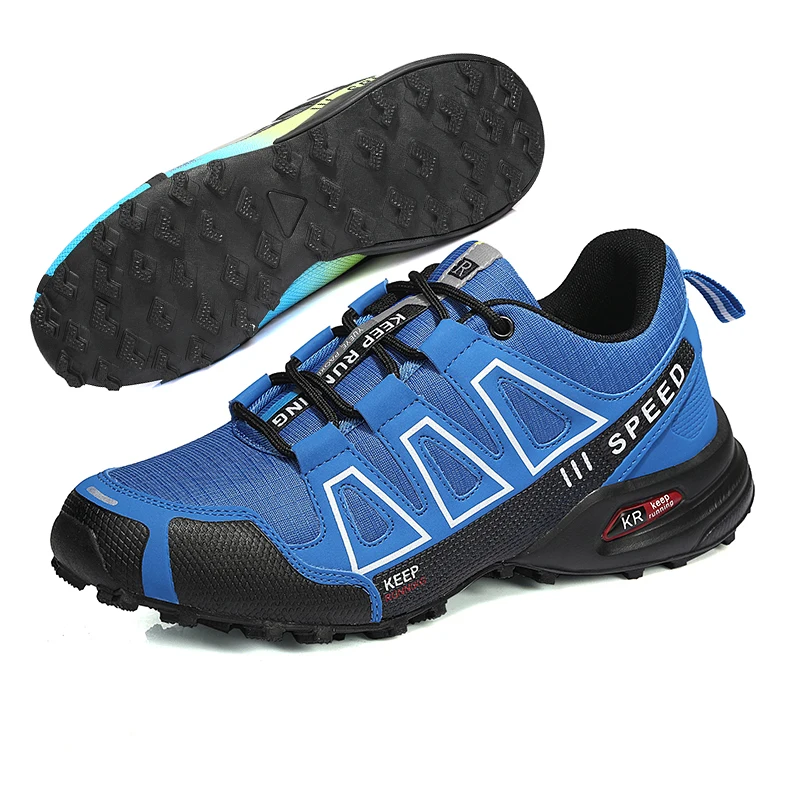 Men's Outdoor Hiking Shoes Off-Road Non-Slip Anti-Collision Breathable High-Quality Men's Boots Lockless Casual Cycling Shoes image 2