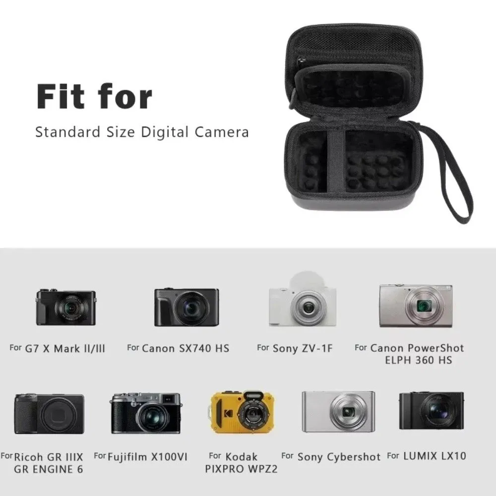 New Shockproof Hard Case EVA with Strap Protective Carrying Bag Camera Bag for Canon G7X Camera Accessories Box