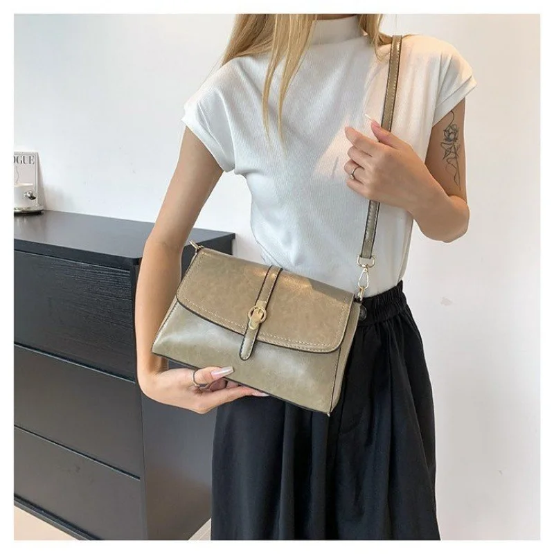 Tas Bahu Wanita Modis Tas Tangan Kulit Selempang Kurir Tas Tangan Wanita Merek Mewah Desain Klasik Elegan Tahan Lama