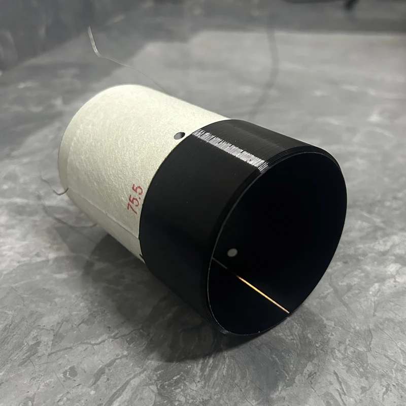 

1 шт. 75,5 мм звуковая катушка для НЧ-динамика, басовый динамик, ремонт, двойная группа обмотки, 4 Ом + 4 Ом, 4F звуковая катушка