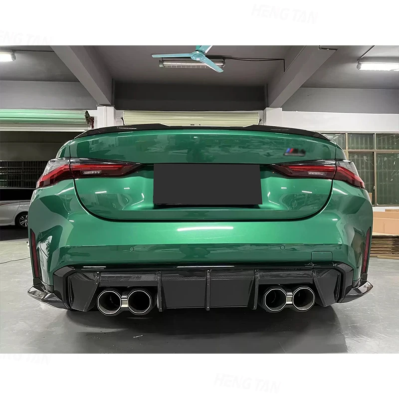 For BMW M3 G80 M4 G82 G83 Carbon Fiber Car Rear Bumper Splitter Corner Trim Cover Rear Chin Wrap Angle Car Accessories