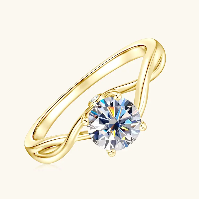 

Ehhai 6,5 мм кольцо с муассанитом круглой огранки для женщин, настоящее серебро 925 пробы, кольца, свадебные обручальные кольца, ювелирные изделия, подарки