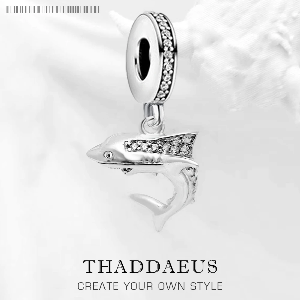 

Морская акула, подвеска на удачу, подвеска на удачу для женщин и мужчин, лето 2023, ювелирные изделия из стерлингового серебра 925 пробы