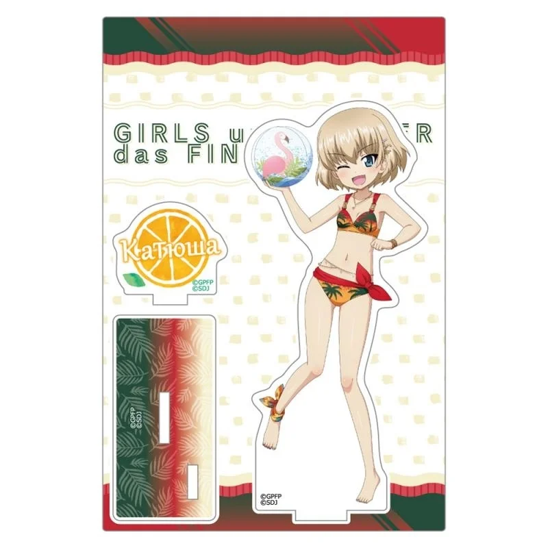 GIRLS und PANZER Anime HD Acrylic standing sign board  Desk decorations Takebe Isuzu Hana Nishizumi Miho Saori Cake Topper gift