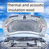 Aislamiento acústico de algodón para coche, capó de motor autoadhesivo, aislamiento térmico para puerta, aislamiento acústico, placa de aluminio puro para fuego de algodón para coche