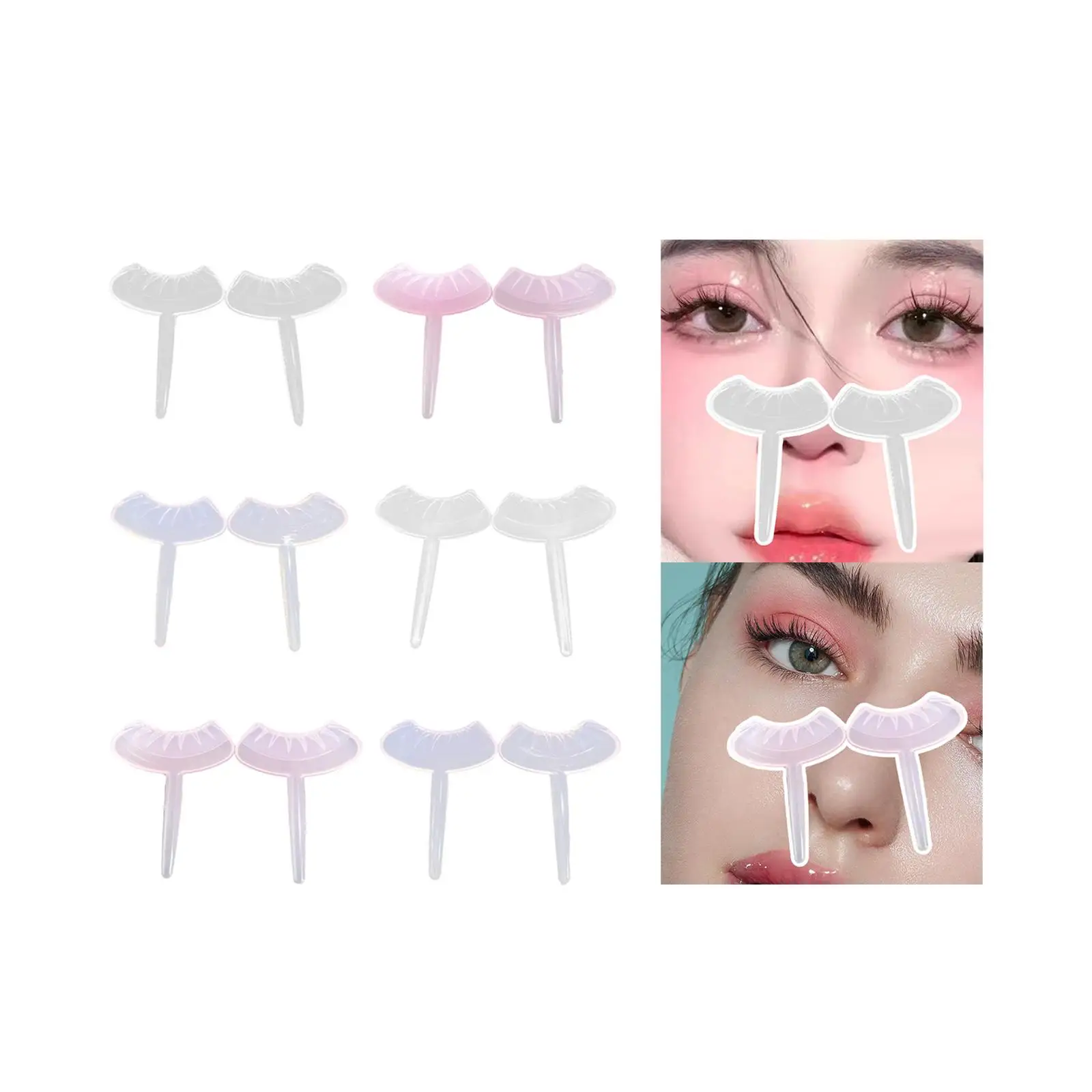 2Pcs Lazy DIY Lower Lashes Eyelash Template for Exercise Outdoor Make up