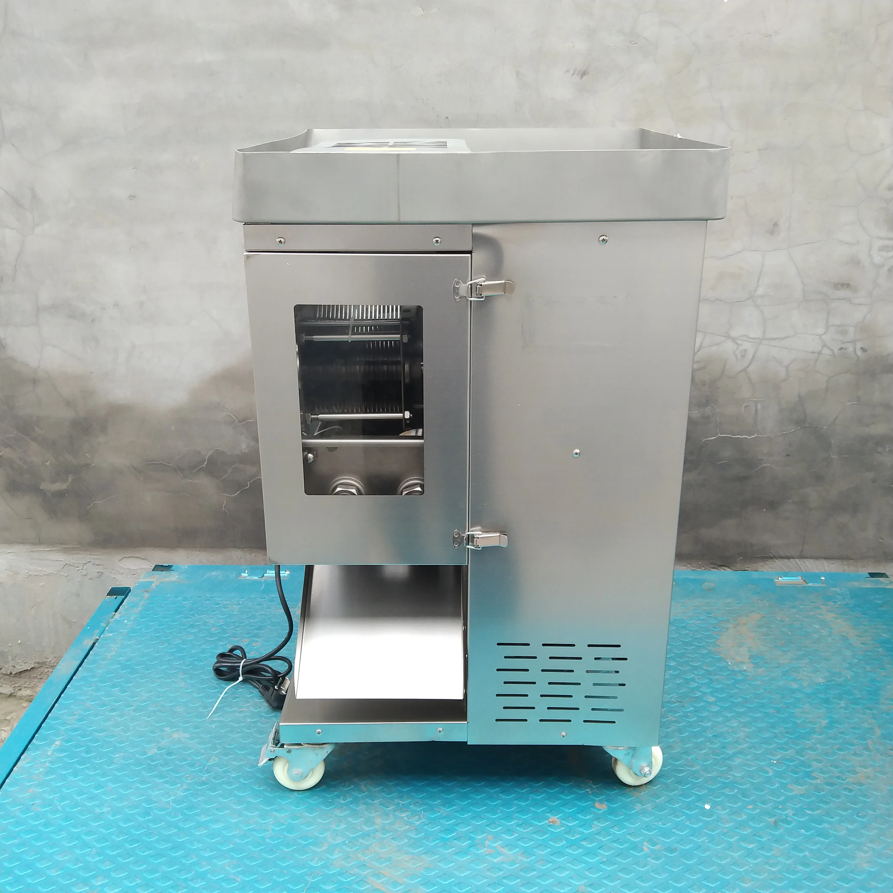 Professional Automatic Fresh Chicken Beef Meat Slicer Cutter Machine 2200W Food Processing Machine