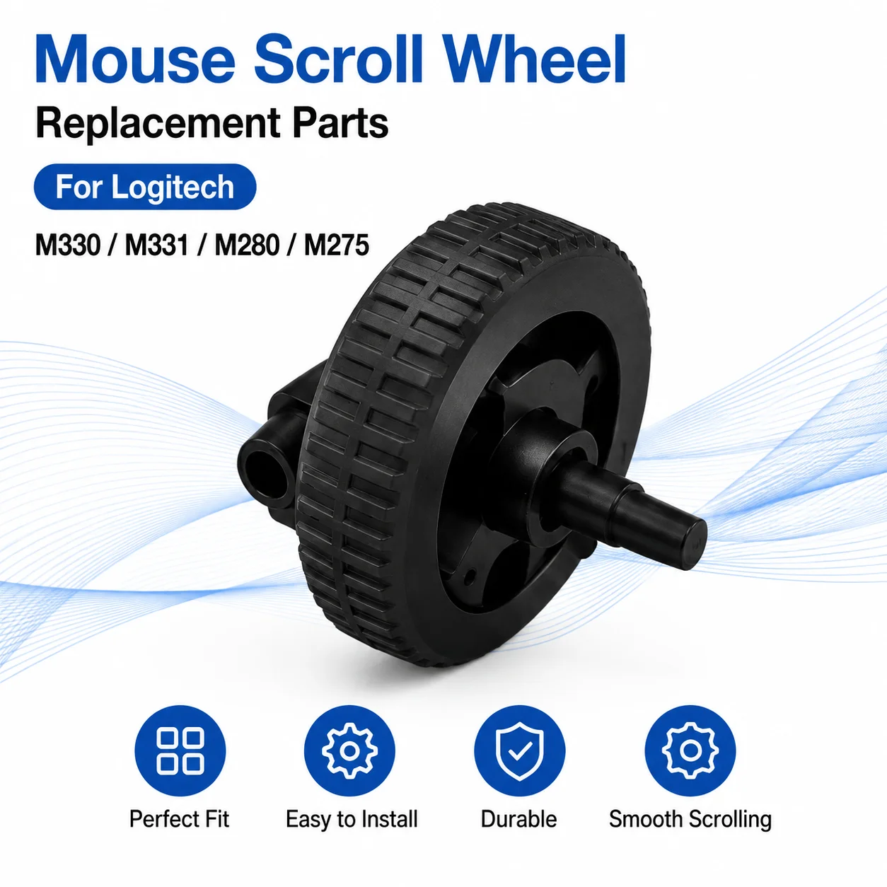 Replacement Mouse Scroll Wheel for Logitech M330 M331 M280 M275 Wireless Mouse Repair Roller Spare Parts