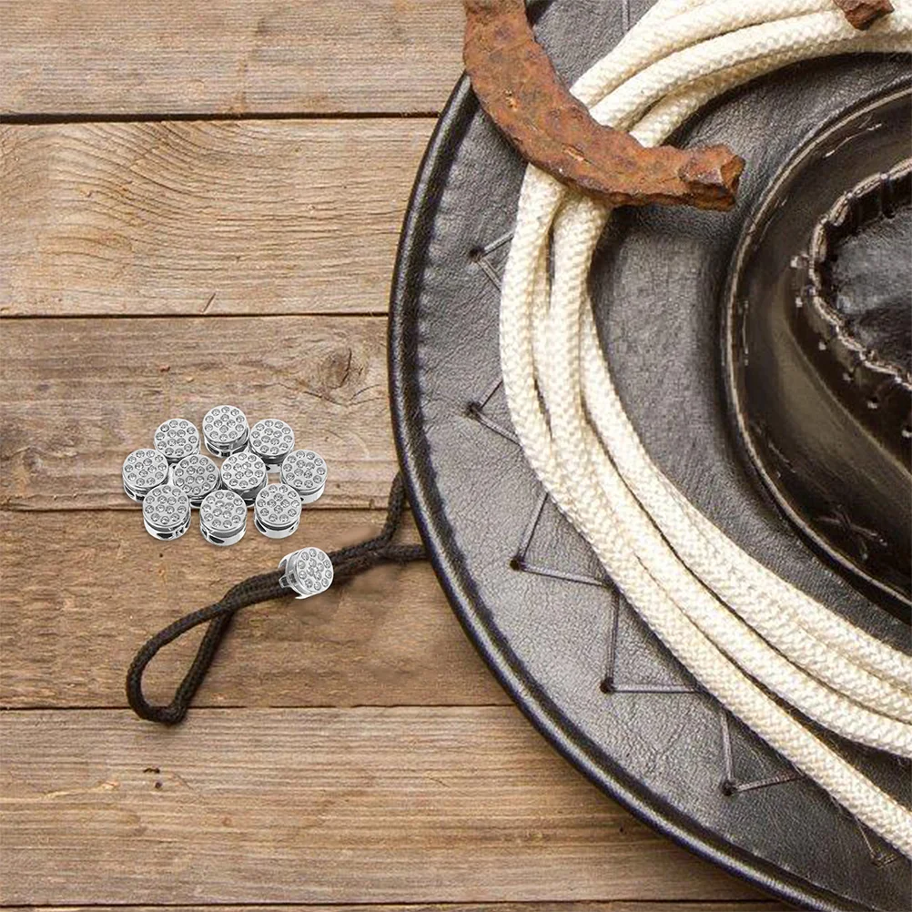 12 Pcs Pig Nose Button Cord Locks Black Spring Toggle Non-slip End Drawstring Hoodie Metal Clip for Drawstrings Stopper