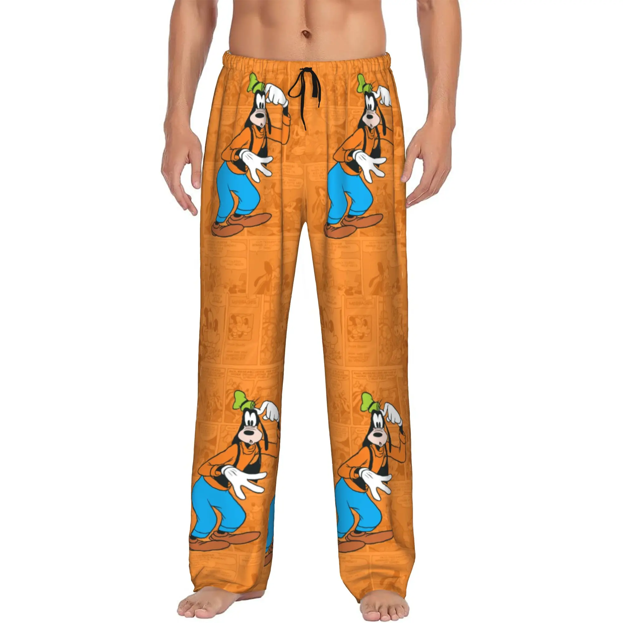 

Custom G-Goofy Goof Pajama Pants Men Anime Cartoon Lounge Sleep Drawstring Sleepwear Bottoms with Pockets