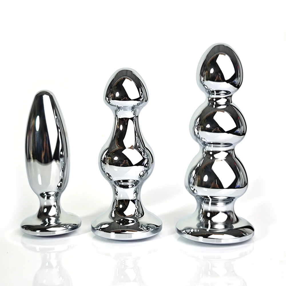 Metal Anal Beads Sex Toys for Women Men Jewelry Stainless Steel Anal Plug G-spot Dildos Prostate Anal Dilation 18+ Sex Shop