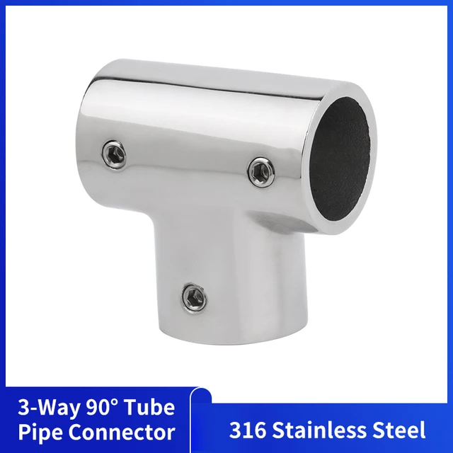 Alastin Tee Rail Fitting 3-drożne złącze rurowe ze stali nierdzewnej 316 polerowanie do poręczy 22mm/25mm/30mm/32mm
