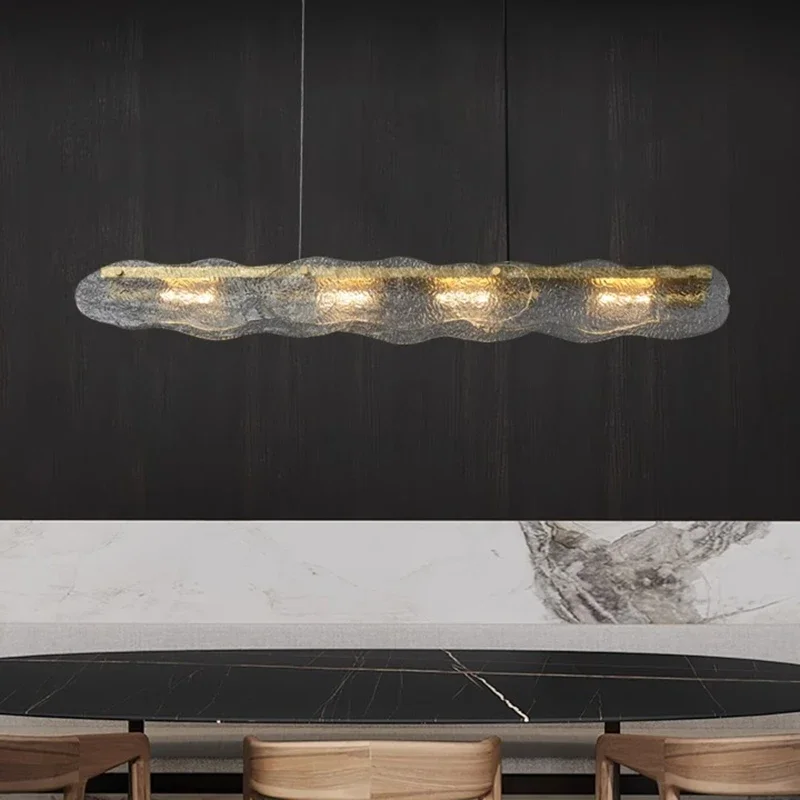 Moderne lange LED-Pendelleuchte für Wohnzimmer, Esszimmer, Tisch, Küche, Schlafzimmer, Kronleuchter, Heimdekoration, Beleuchtungskörper