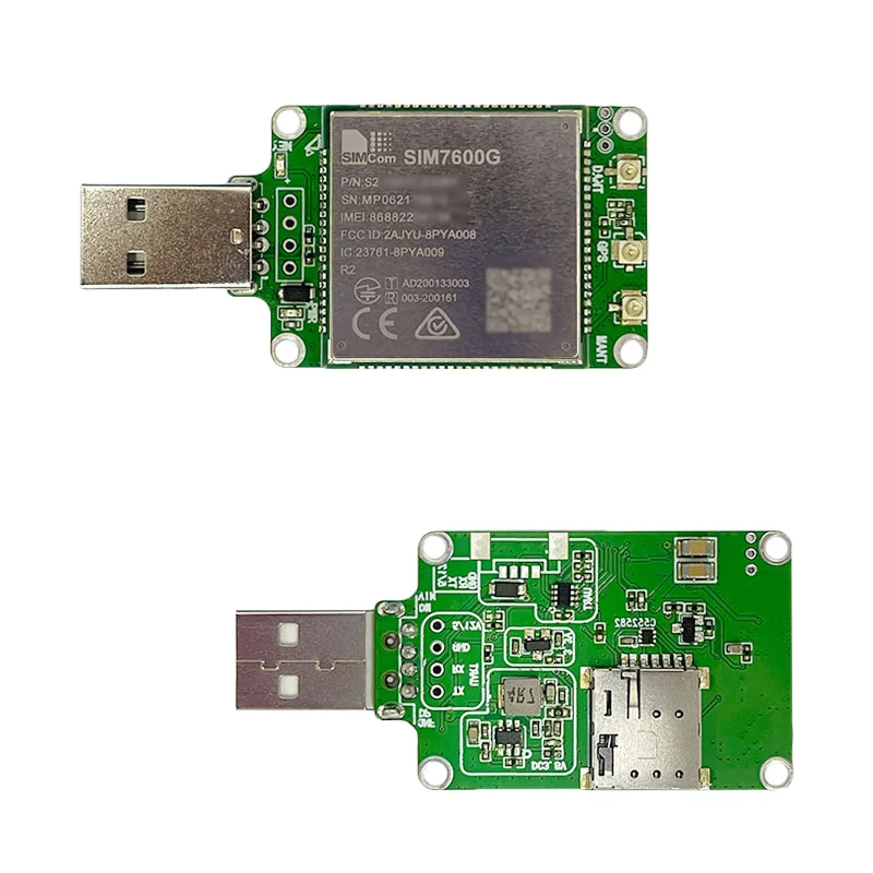 In stock SIM7600G USB Dongle Modem with Antenna SIMCOM 4G LTE Cat1 Module Support GNSS Global Band Modem