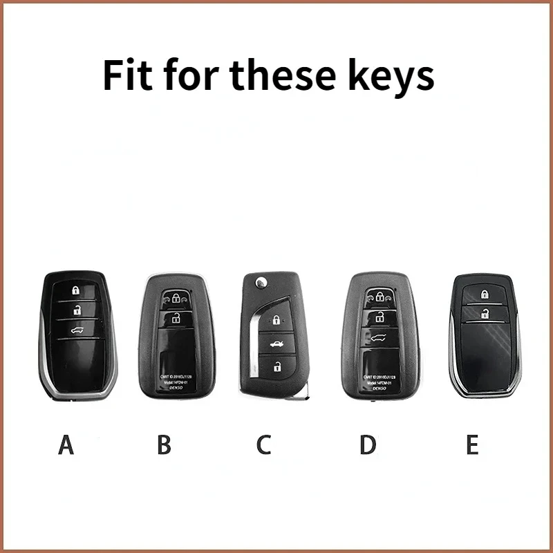 For Toyota CHR Camry Prius Land Cruiser Prado Furniture RAV4 Highlander Corolla Yaris TPU Car Remote Key Case Cover Keychain