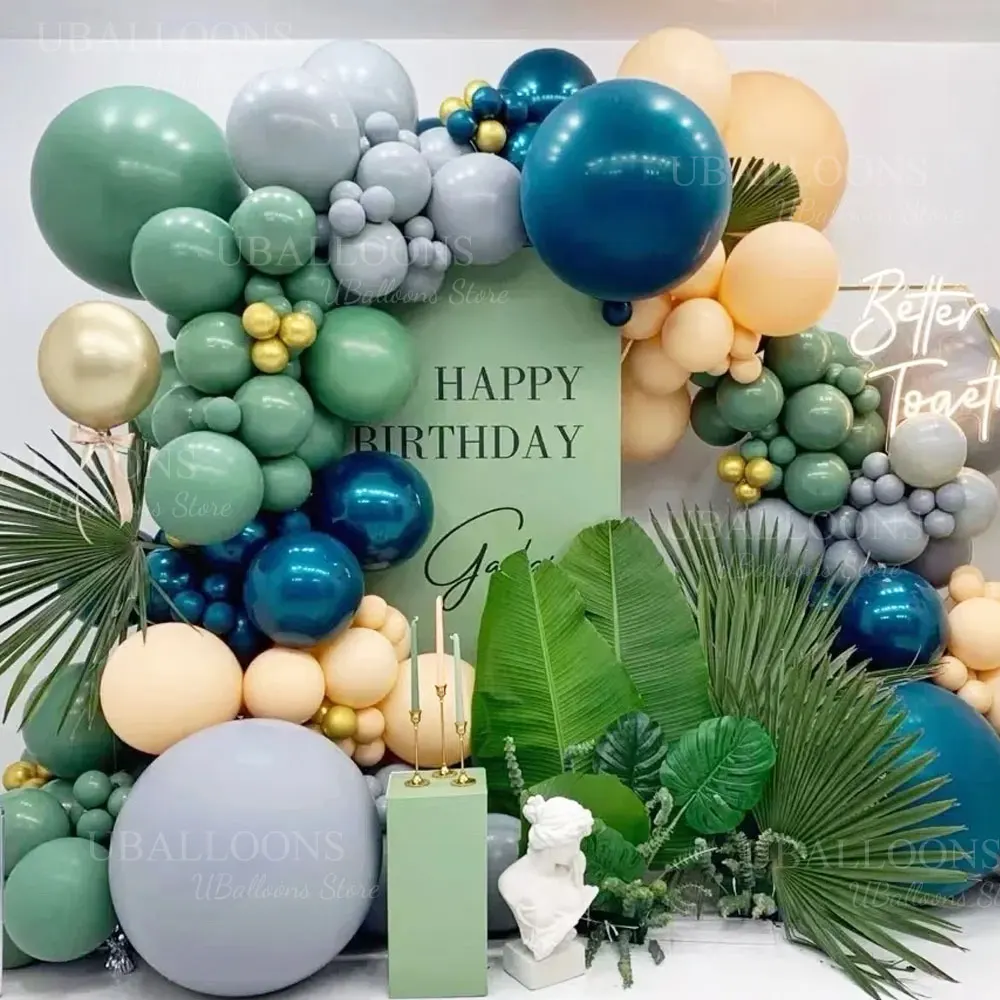 18 بوصة بالونات خضراء كبيرة 2/5/10 قطعة كبيرة ضوء حكيم لورين بالون أخضر لعيد ميلاد الزفاف استحمام الطفل حفلة عيد الميلاد ديكور