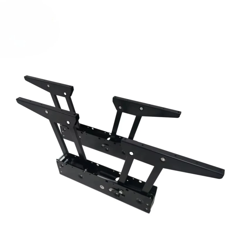 

Black metal coffee table lifting transformer space saving desk lifting frame restaurant kitchen hotel apartment use