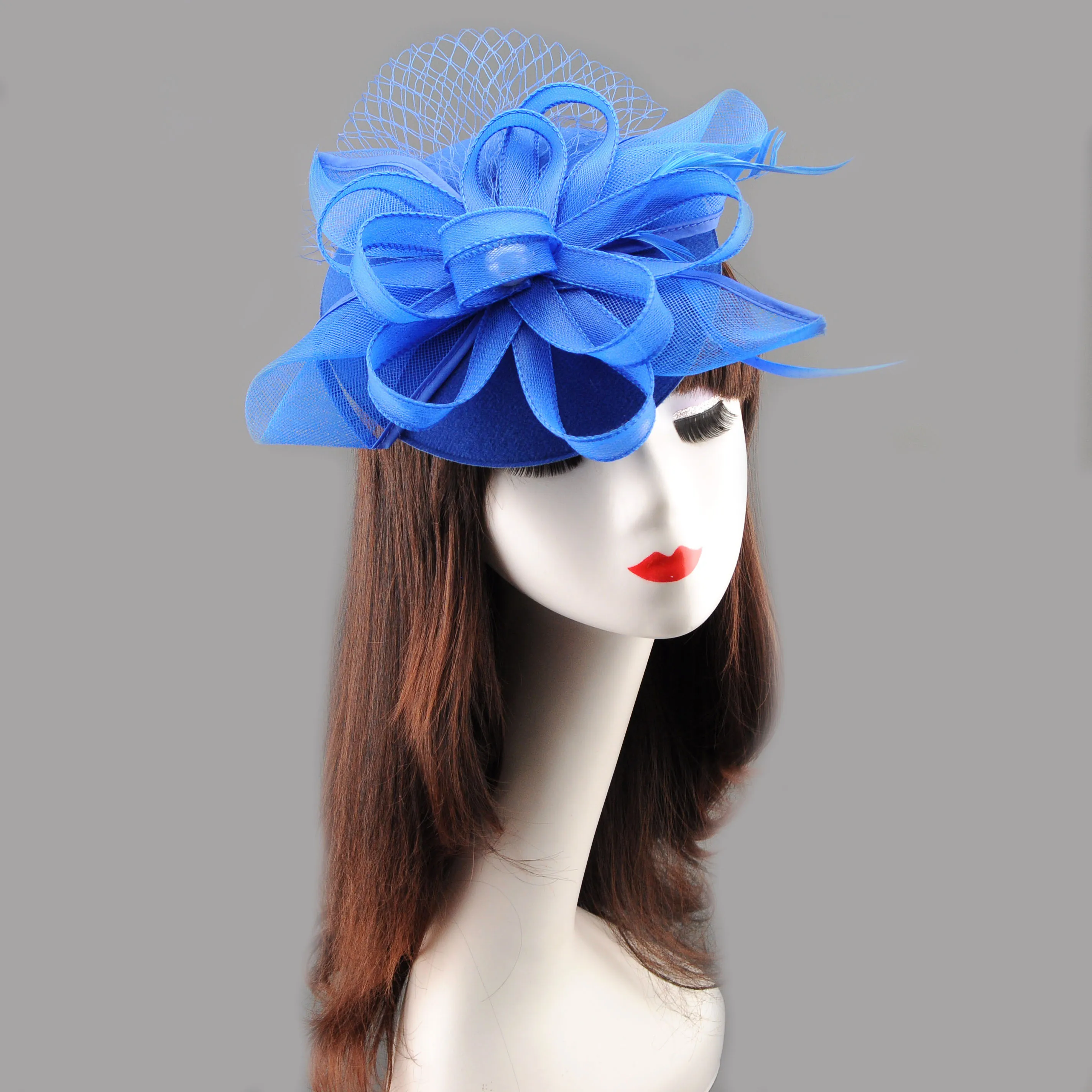 Vintage Elegant Bow Mesh Fascinator, Korean Style Lady Hair Accessory for Cheongsam, Evening Dress, Fashion Show, Banquet & Phot view 5
