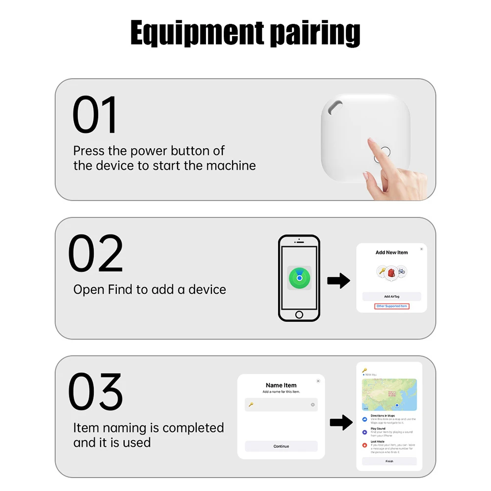 Bluetooth Tracker Long Battery Anti Lost Reminder Device Portable Finder Gps Tracker For Dogs For Apple Find My Gps Car Locator