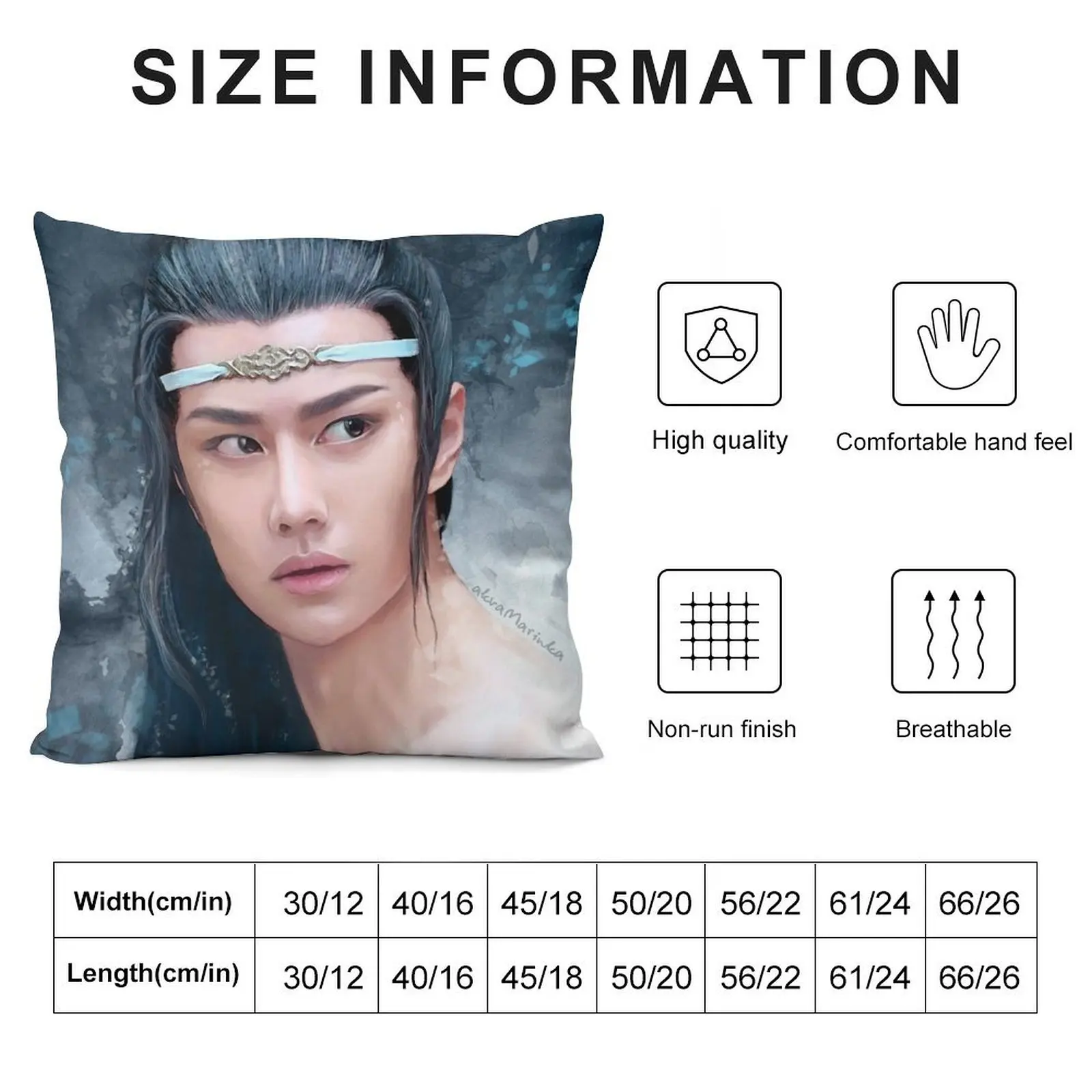 The Untamed. Lan Zhan Throw Pillow autumn pillowcase Pillowcases Bed Cushions pillow