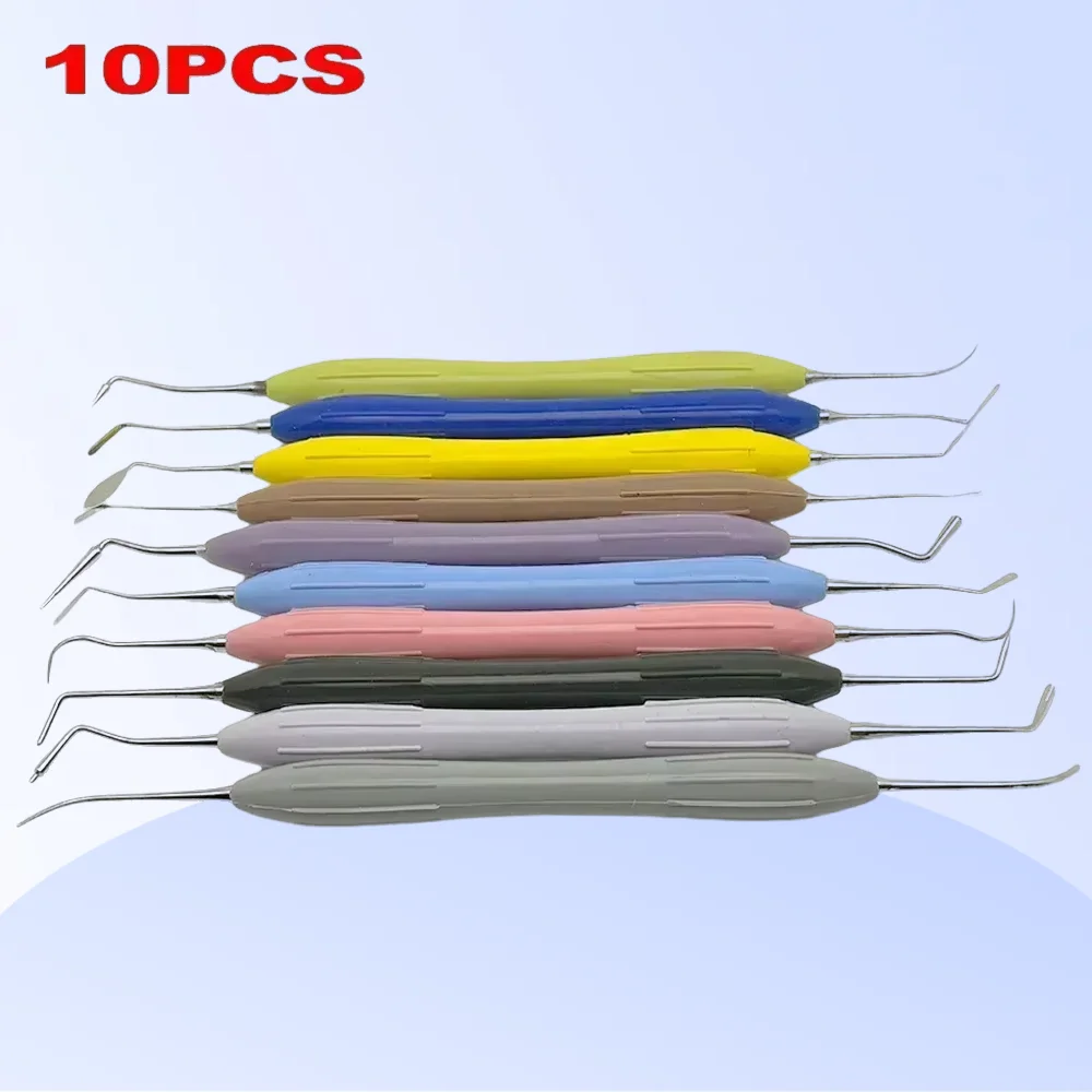

10Pcs Dental Resin Spatulas Silicon Set Dentistry Tool Composite Resin Filler Instruments Kit for Dentist Aesthetic Restoration