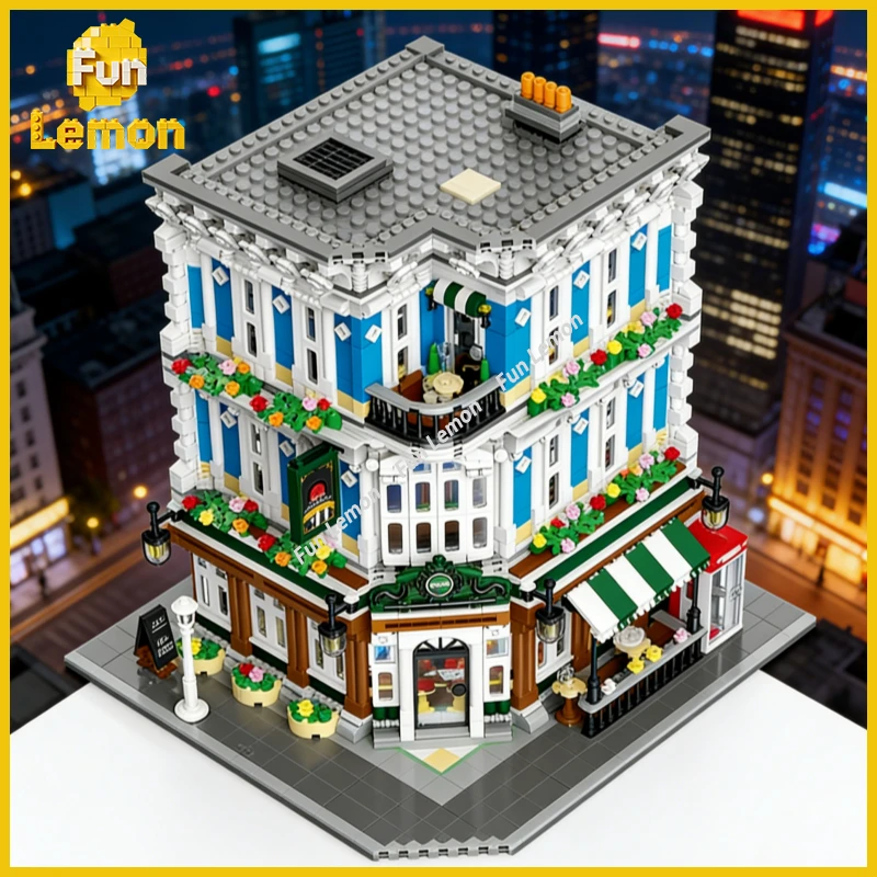 

General Hospital JJ9211 Street View Architecture Building Blocks Large Educational Assembly Decor Model Toy