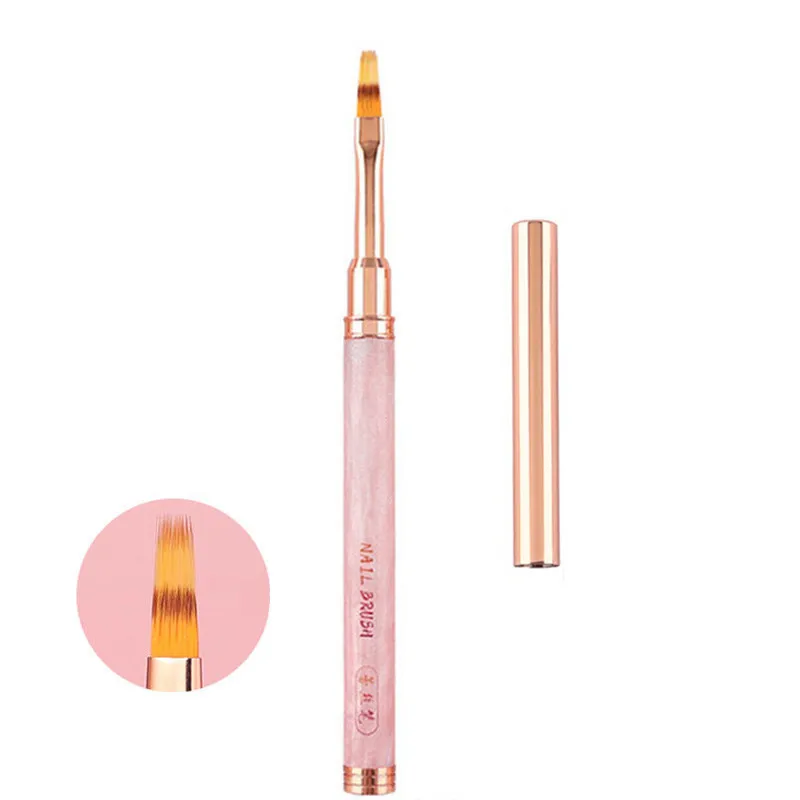 

1Pc Nail Ombre Brush Nail Art Painting Pen Brush UV Gel Polish Gradient Color Acrylic Nail Drawing Pen
