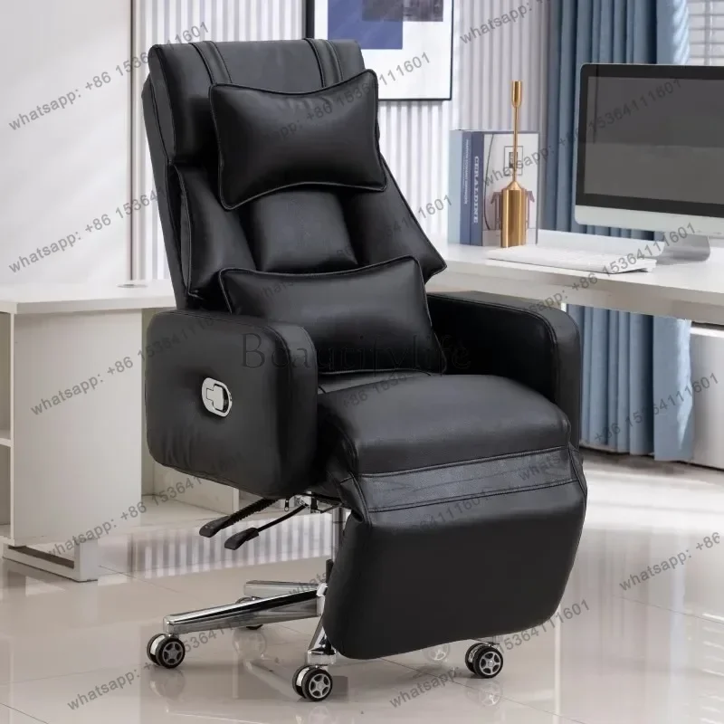 Factory Direct Sales Luxury Boss Recliner Office Chair Comfortable Long Cushion Computer Chair Bedroom Game Home Lunch Back Chai